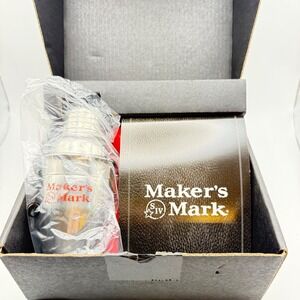 Maker's Mark Bourbon Ball Cocktail Shaker Set Red Napkins Ambassador Gift
